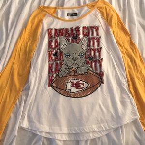 Girls long sleeved Kansas City chiefs shirt